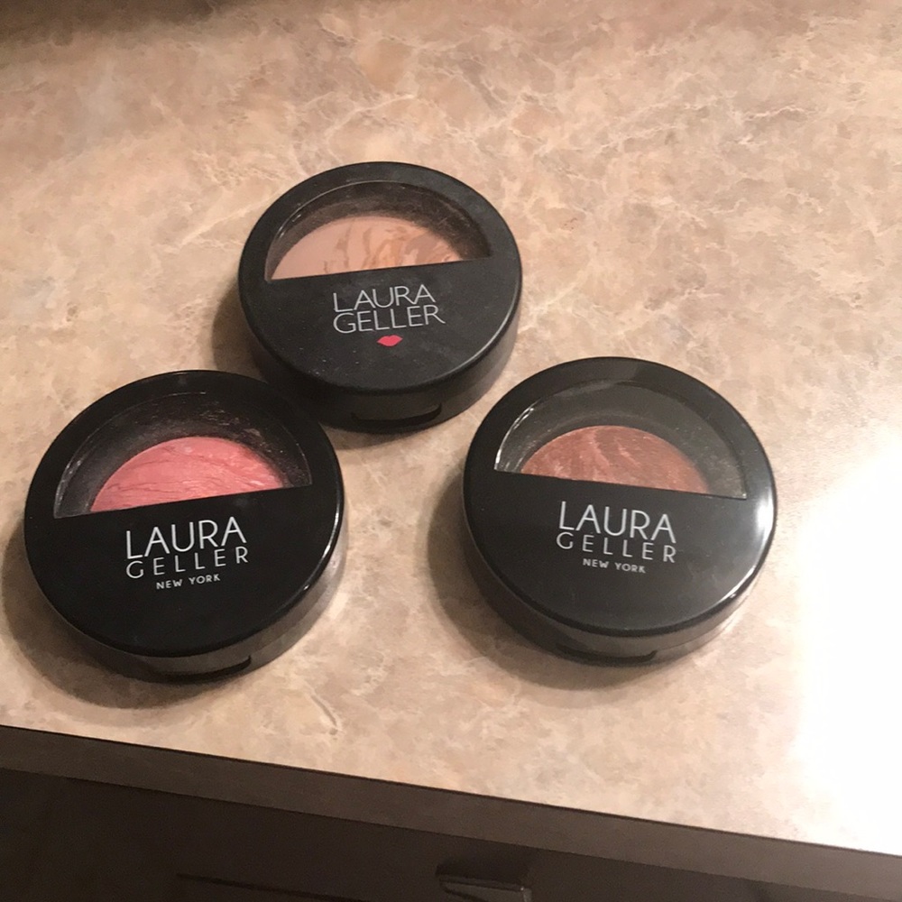 All new Laura Gellar sunswept blush and brighten